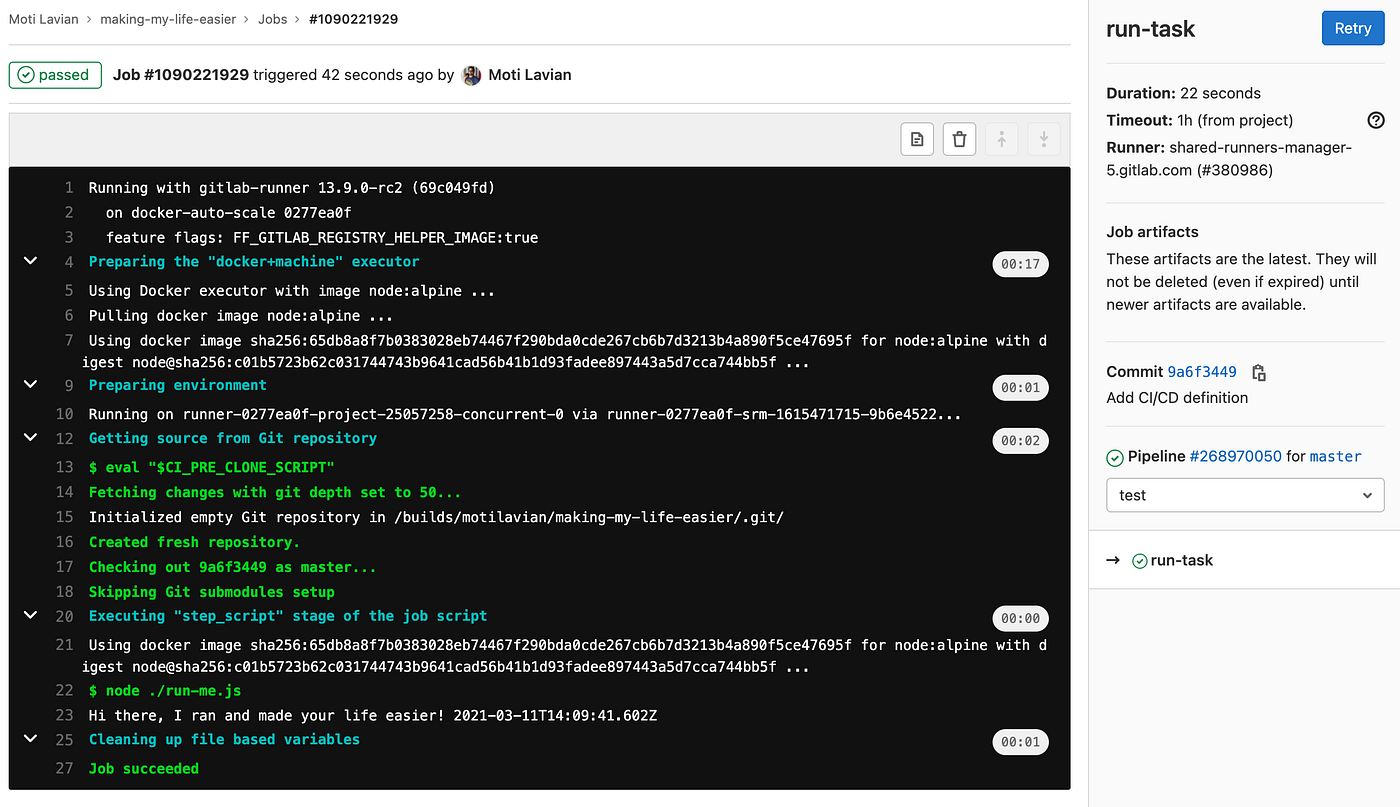 Running scheduled jobs / tasks using GitLab CI/CD | by Moti Lavian | Medium