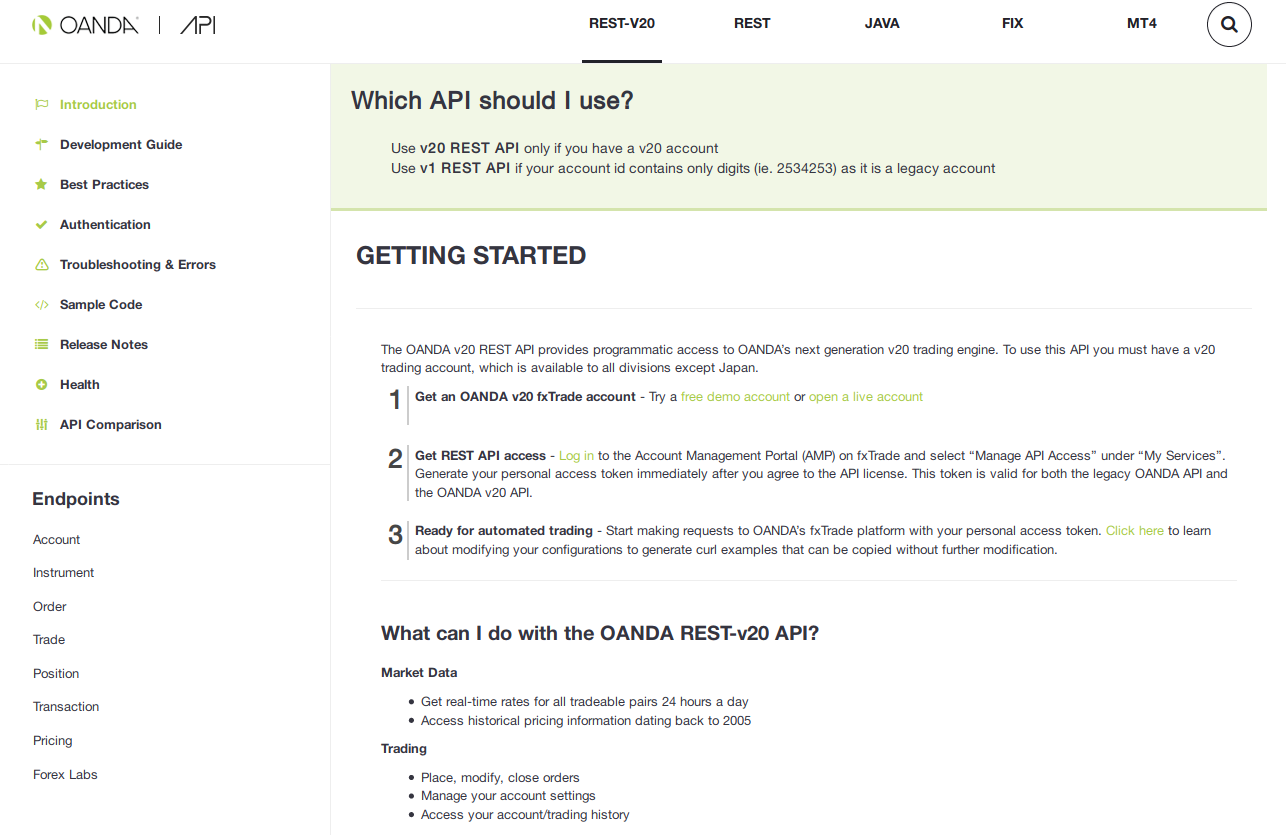Working With Oanda S Api Part 1 Setting Up Your Api Trading Account - 