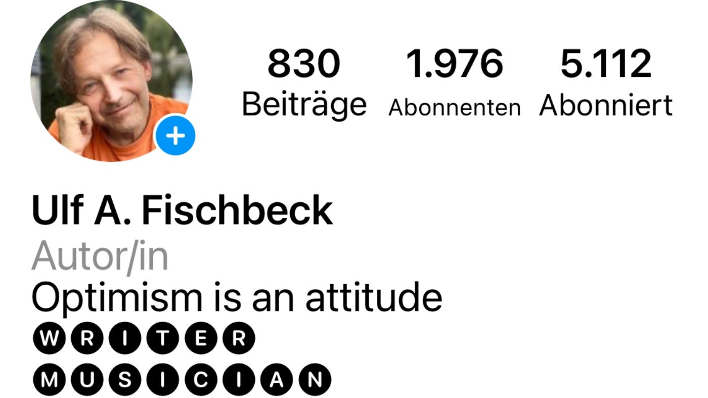 Screenshot of my Instagram profile