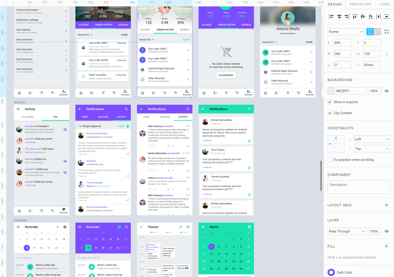 Download Figma Design Kit Android App Templates By Roman Kamushken Medium