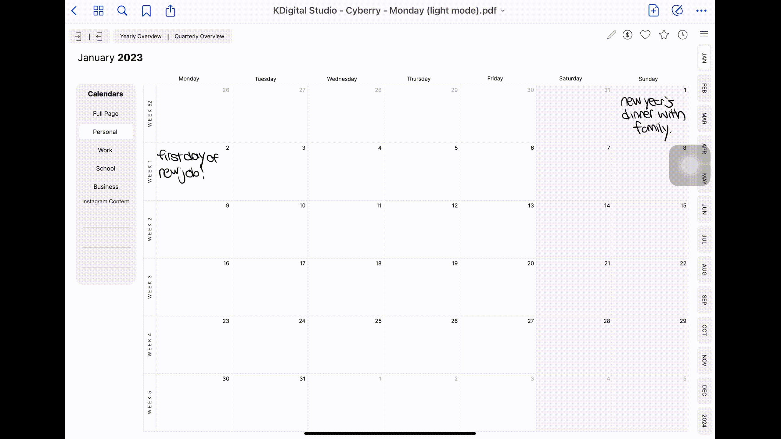 Top 9 Best Digital Planners for GoodNotes in 2023 (Free & Paid) | by  GoodNotes | GoodNotes Blog