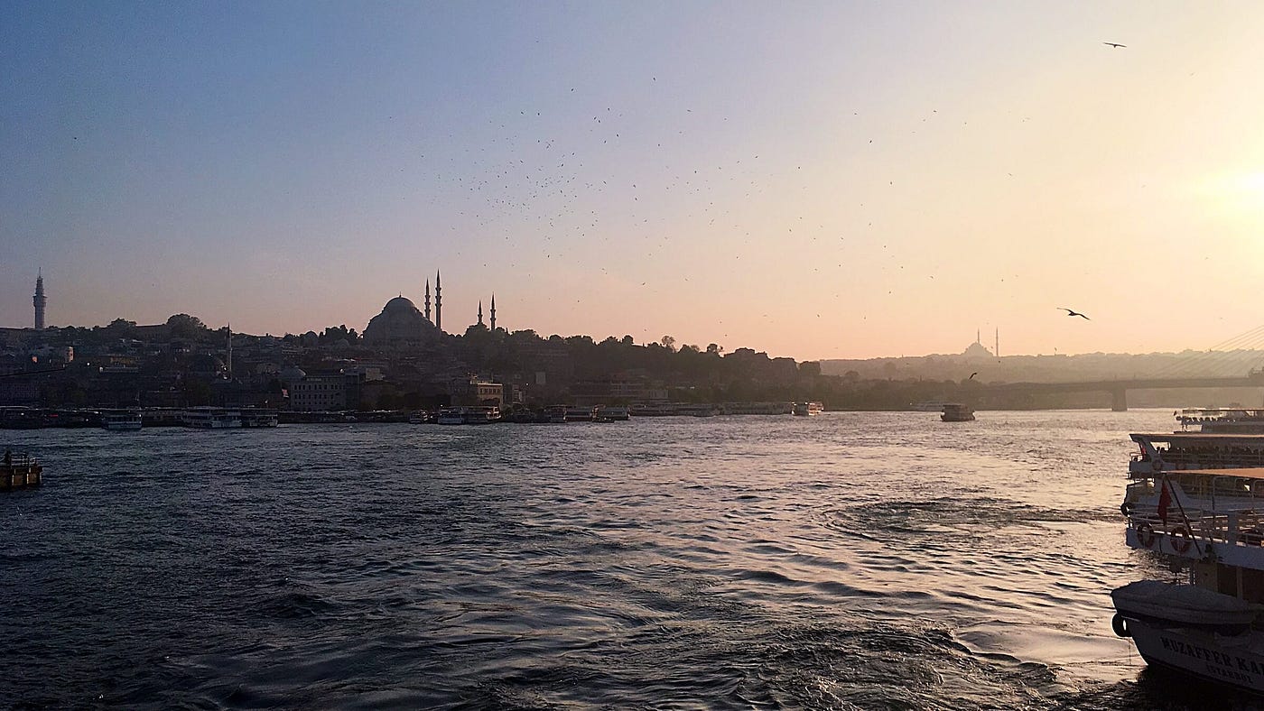 The Golden Horn Not Golden at All, But Just a Tangle of Shipping.