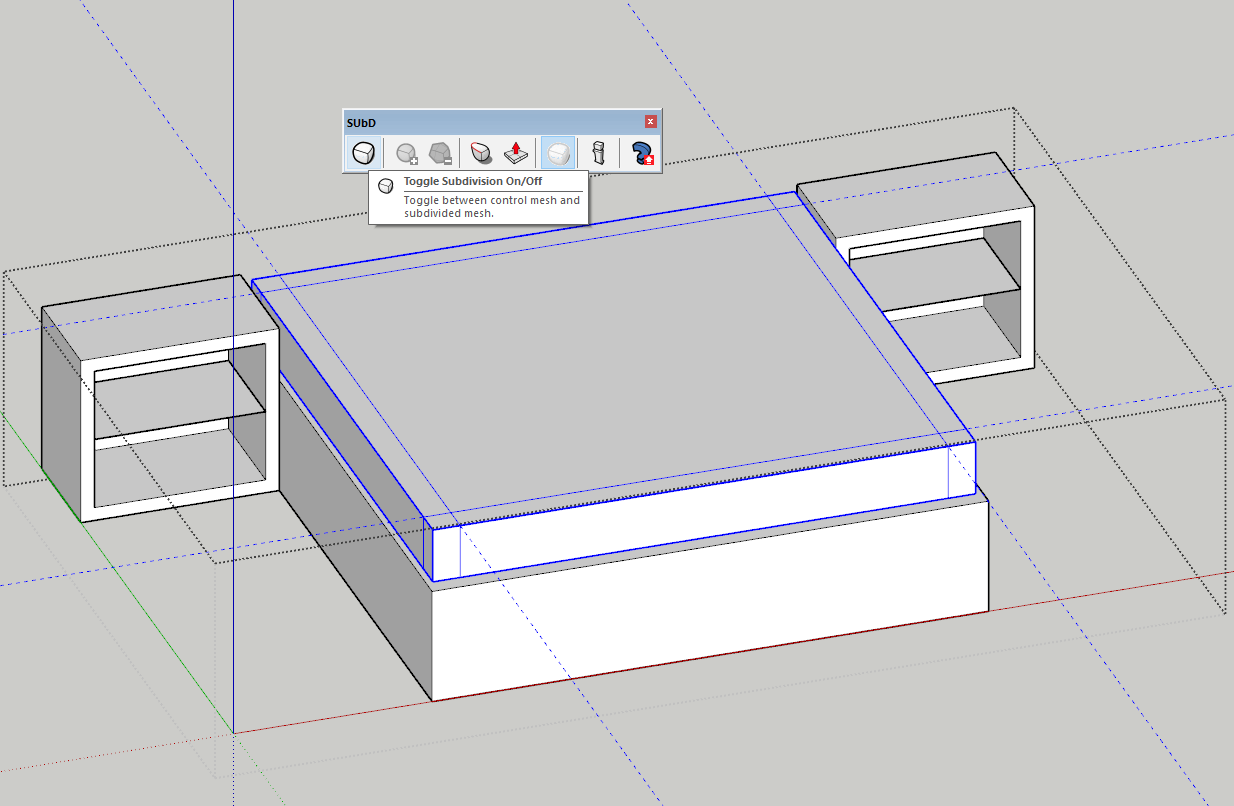 How to create a Mattress in Sketchup using SubD Plugin? by Sketchup