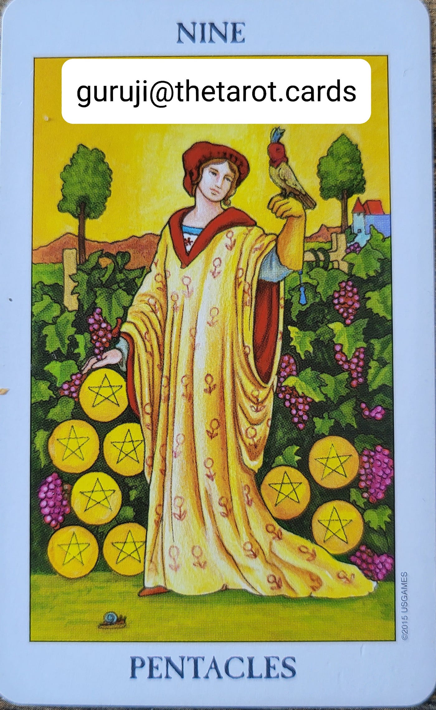 The Card of the Day: Nine of Pentacles | by Vik Kumar | The Tarot Cards by  Guru Ji