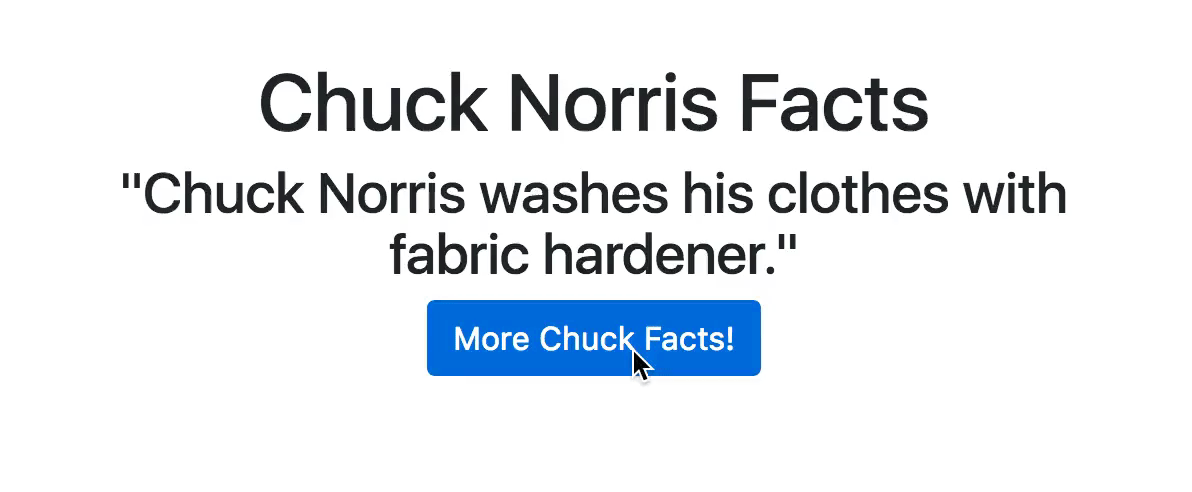 Chuck Norris Fact Generator with Axios and React | by Trey Alexander Davis  | Byte-sized React | Medium