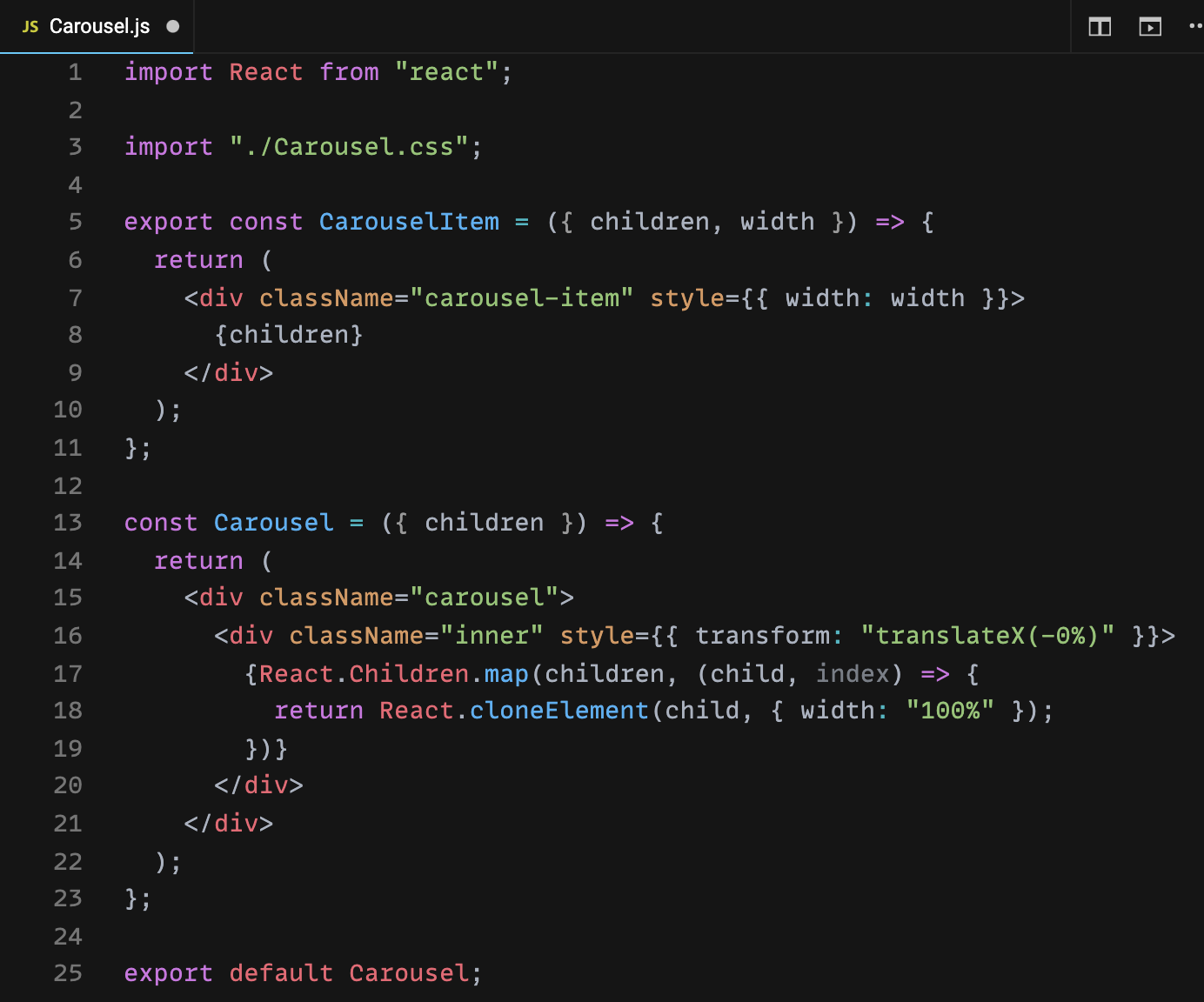 How to create the responsive and swipeable Carousel — Slider component in  React | by Thi Tran | TinySo | Medium