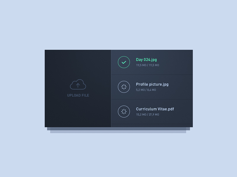 File Upload UI Inspiration. via Muzli | by Muzli | Muzli - Design ...