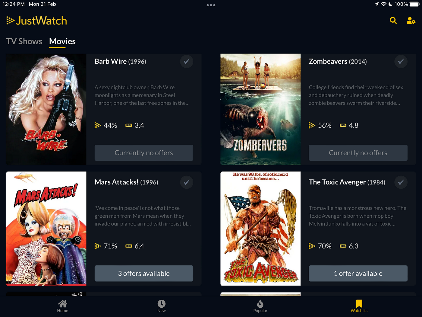 JustWatch — My new Favorite App To Discover Movies by Jay The