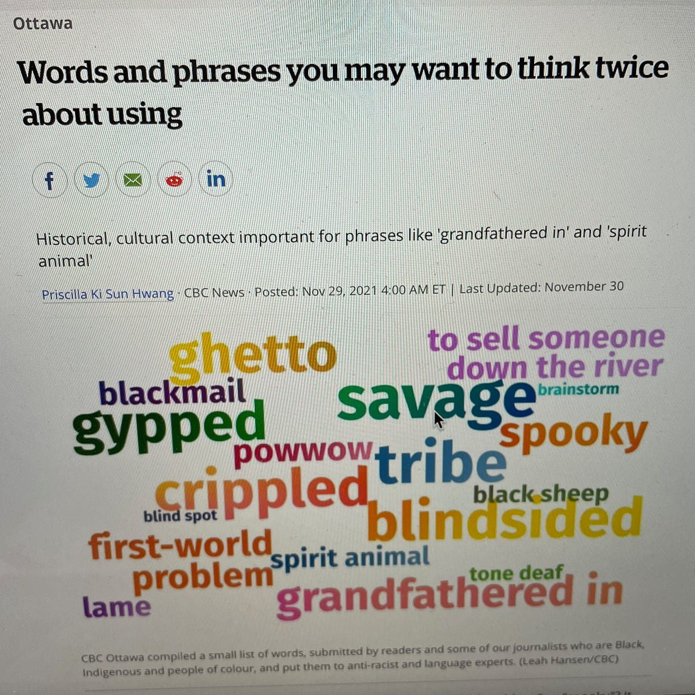 18 Words You “Shouldn’t Say” Today by Judy Millar ILLUMINATION