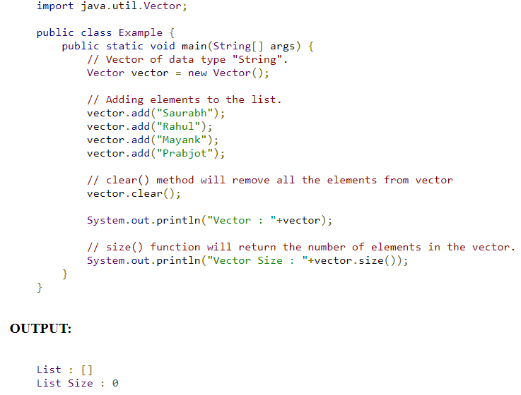 Java Vector. A Vector is a class that implements the… | by Imran Khan ...