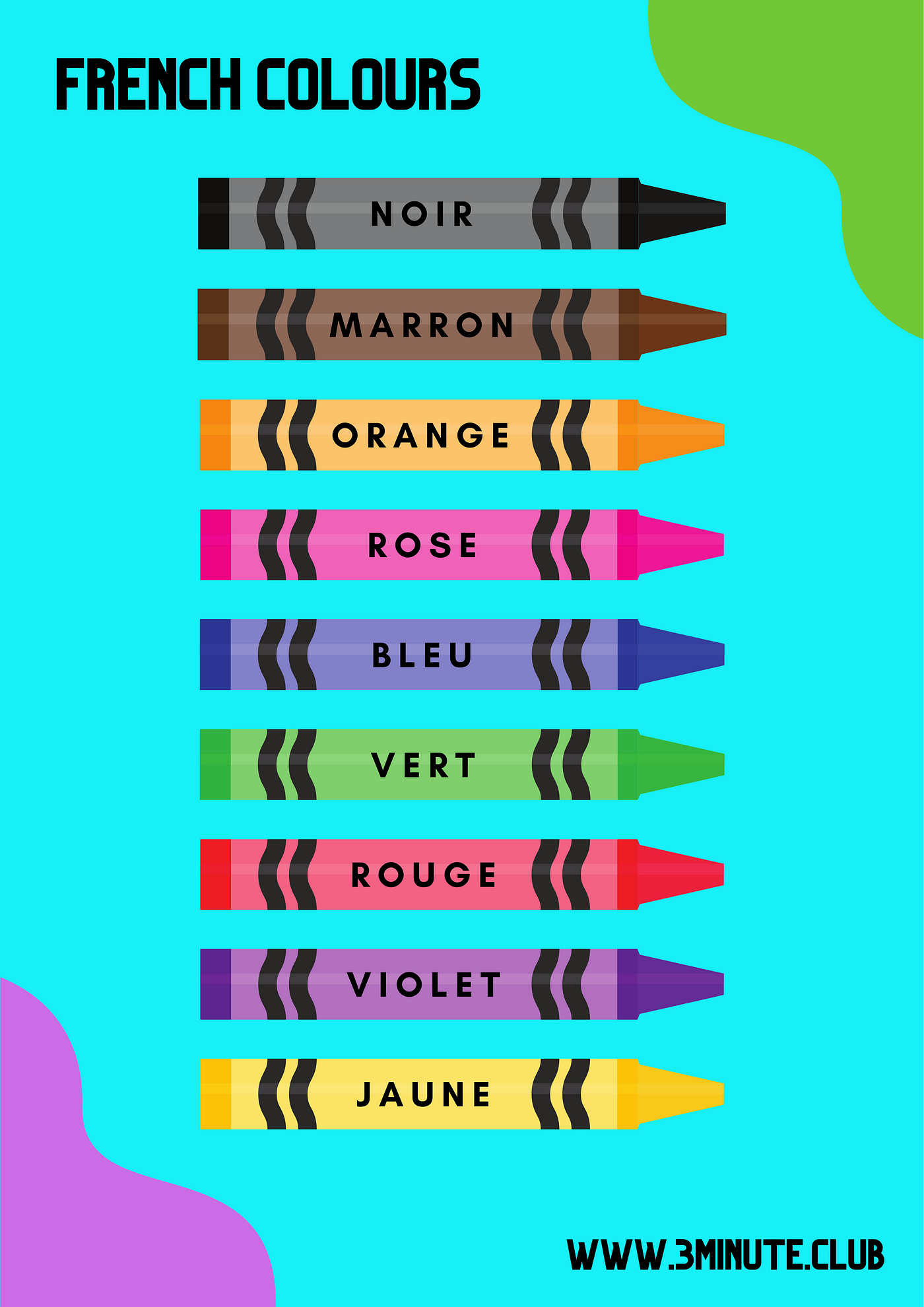 Colours in French. Here's a quick guide to using (and… | by Kieran Ball |  The Happy Linguist | Medium