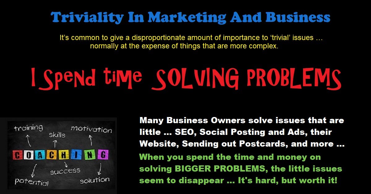 Business Coaching and solving problems. The tough problems. That’s what IMJustice Marketing does.