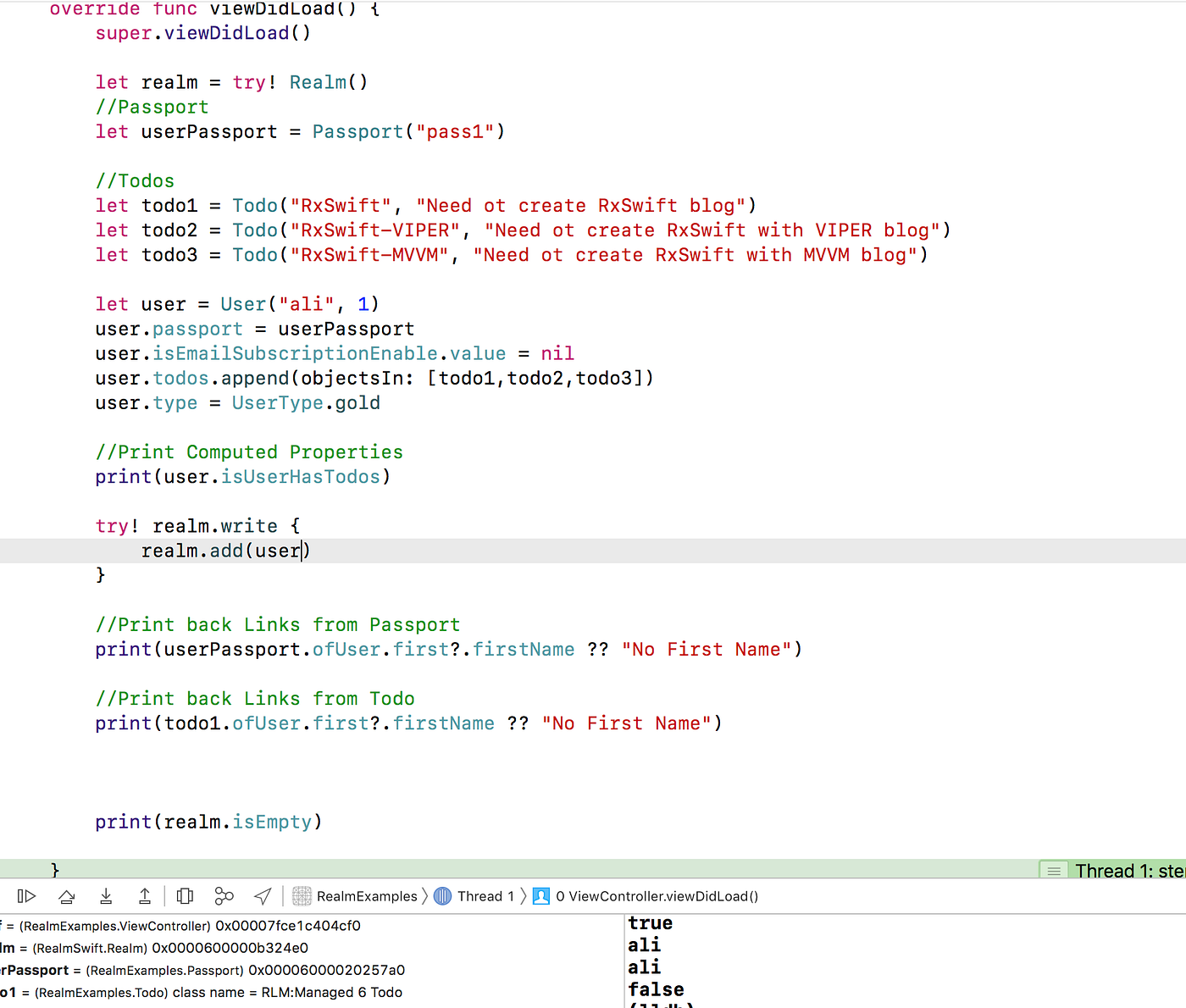 CRUD Operation Using RealmSwift Part 1 | by Ali Akhtar | Medium