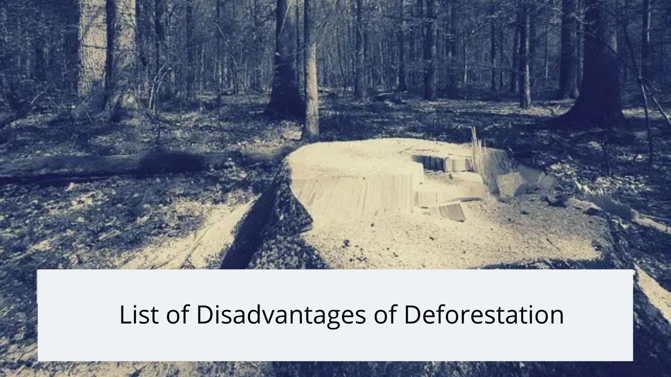 Merits of Deforestation