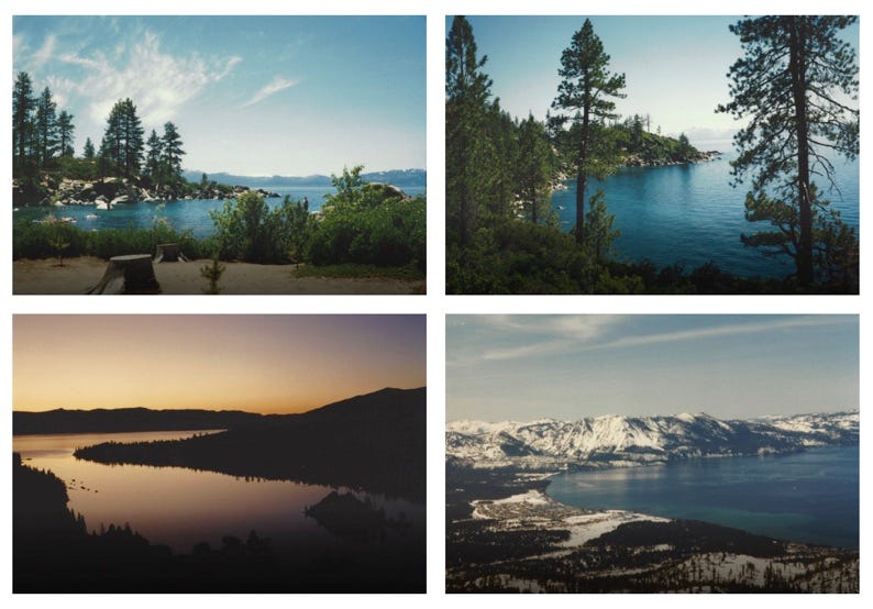 Lake Tahoe collage