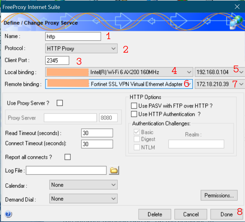 Create HTTP proxy server with FreeProxy