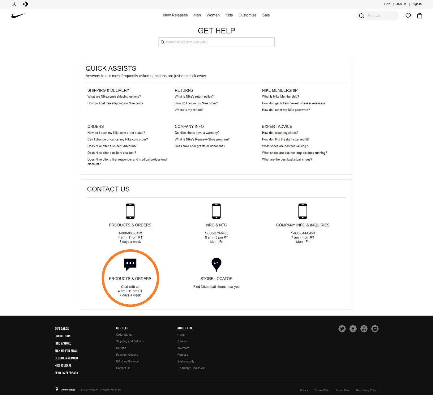 literalmente Abigarrado Concesión Case study: nike.com's customer support page redesign | by Alessandra  Betenheuser | Bootcamp