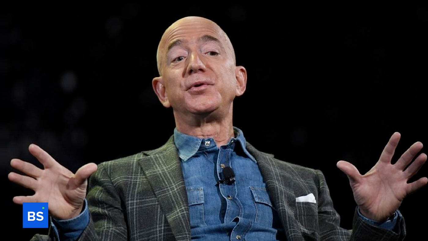 A photo of the CEO of Amazon, Jeff Bezoz