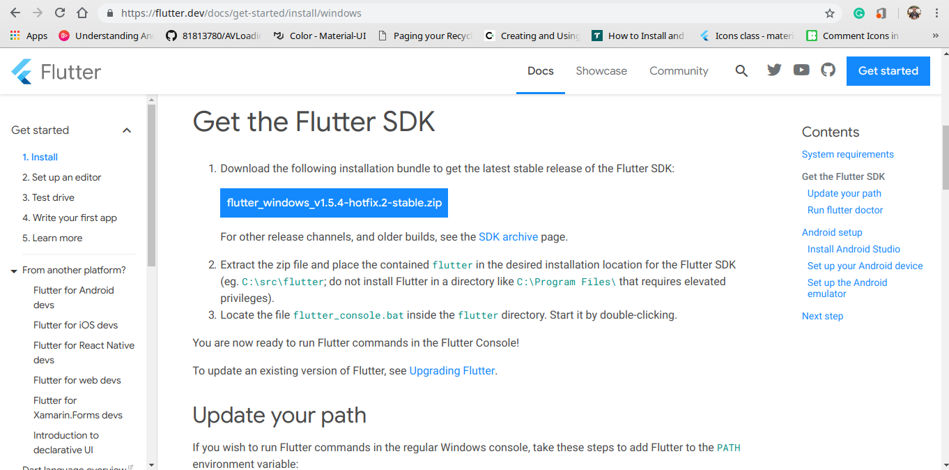 How to install & setup Flutter on Windows OS | by Peter Akwa | Medium