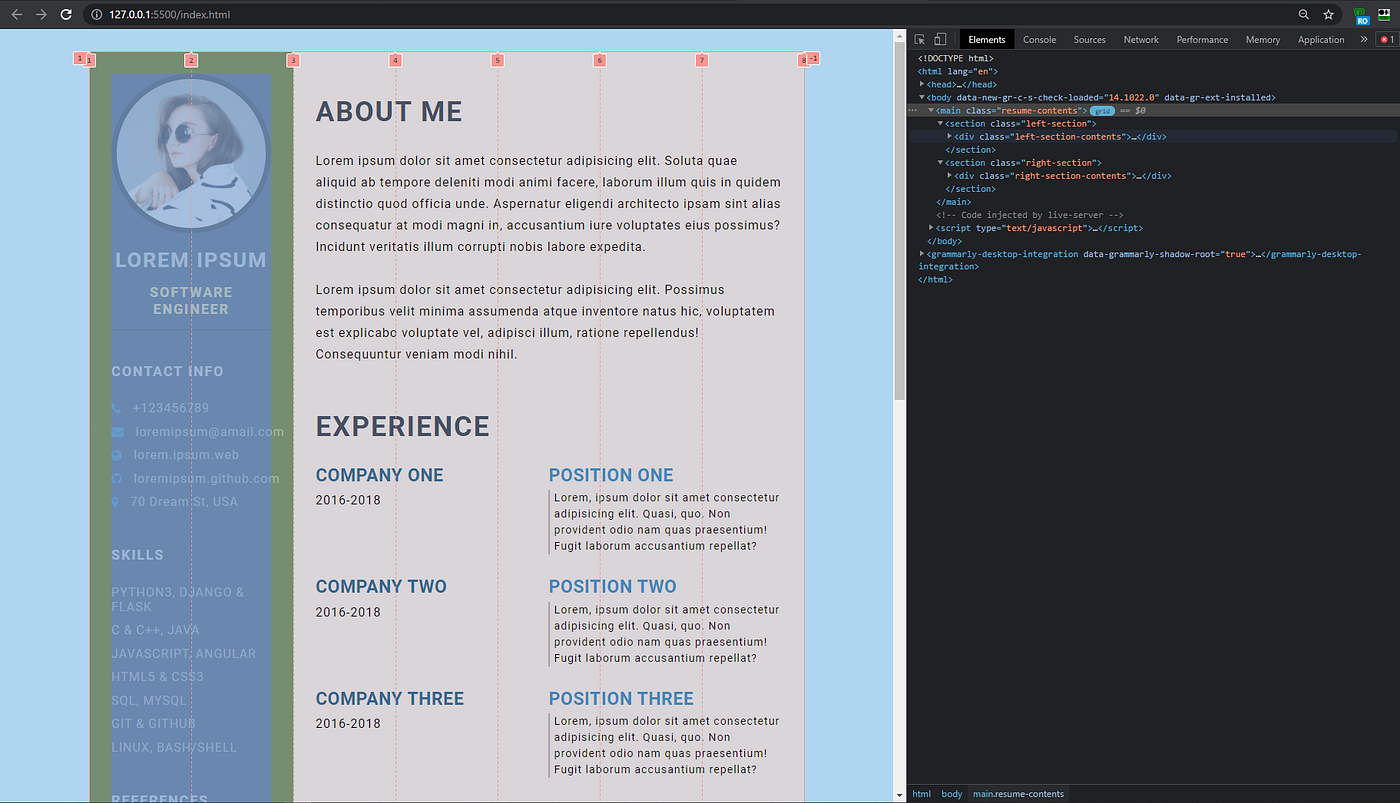 Build a Killer Developer Resume With HTML and CSS | by Fahadul Shadhin |  JavaScript in Plain English