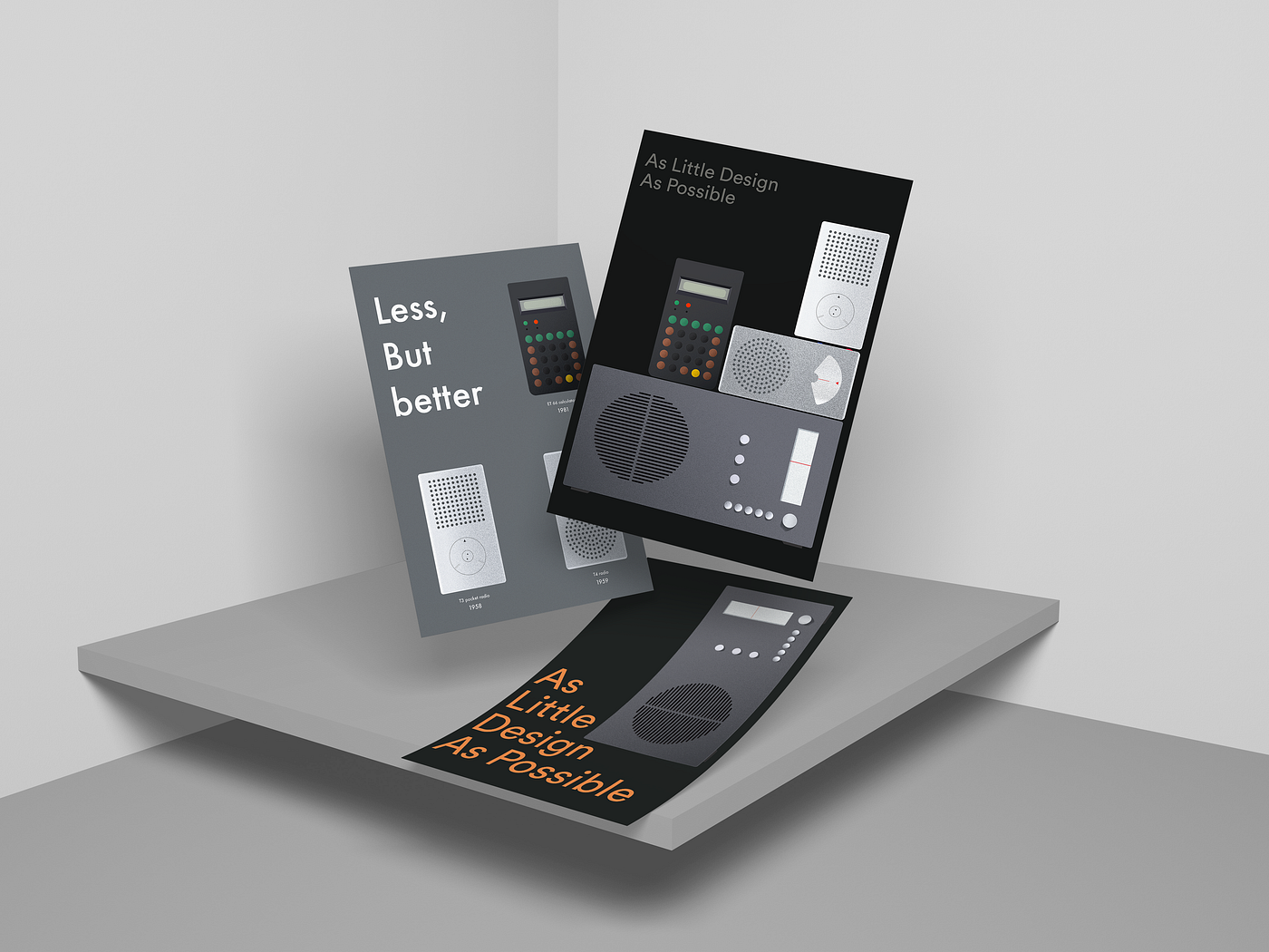 Poster Design inspired by Dieter Rams | by Jinpei Wei | Medium