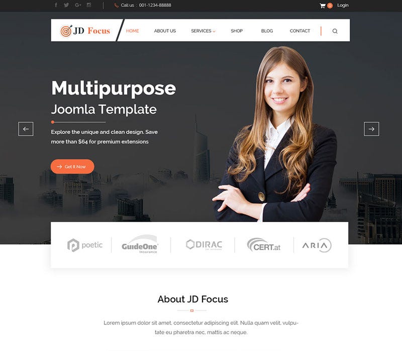 FREE & PREMIUM RESPONSIVE JOOMLA 3.8.X TEMPLATES by Maria