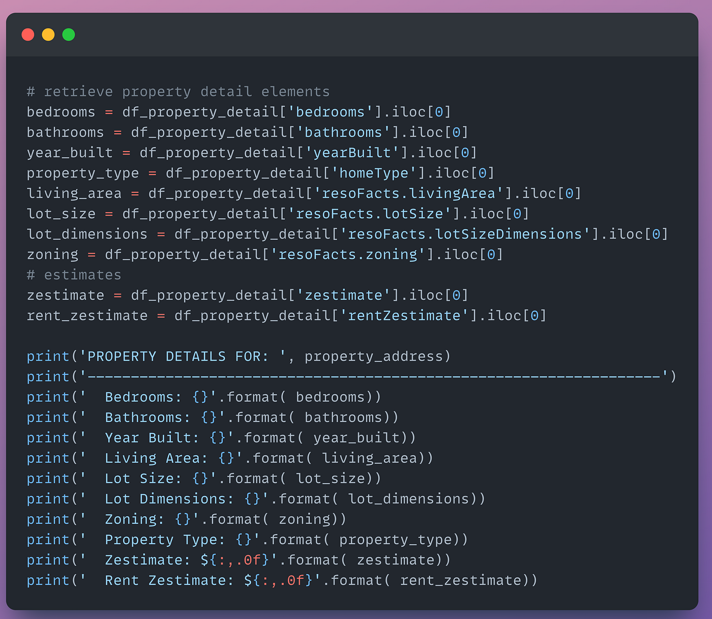 Property Dimensions By Address How To Get Home Property Data To Analyze Your Market Using Python By Ariel Herrera Level Up Coding