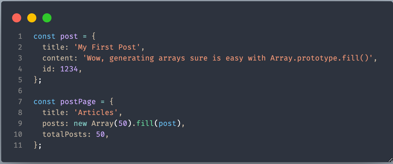 How to Generate an Array of N Items in JavaScript | by Mike Theodorou |  Medium