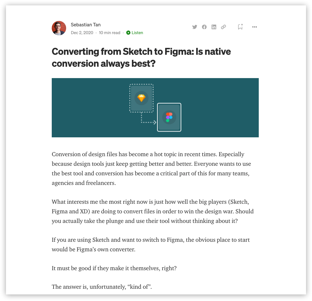 Sebastian Tan broke down the results of Converting from Sketch to Figma