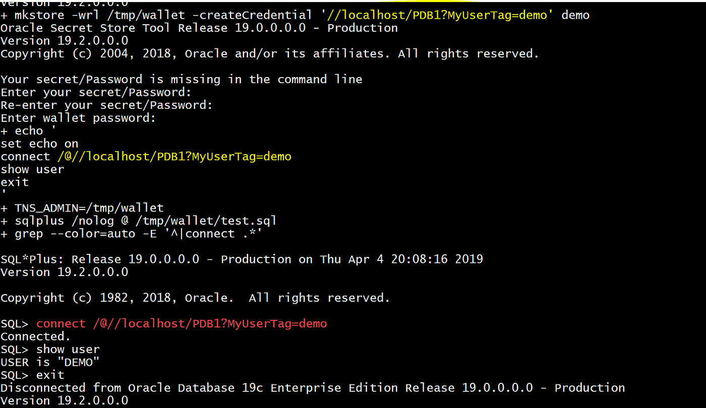 19c EZCONNECT and Wallet (Easy Connect and External Password File) | by  Franck Pachot | Medium