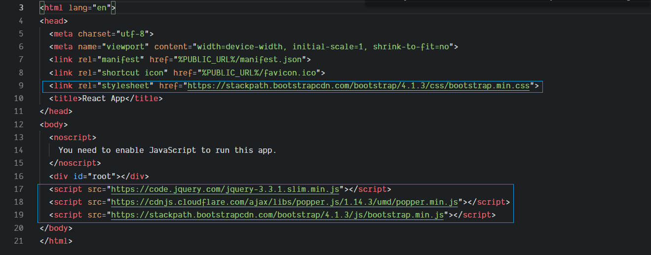 React + Bootstrap 4 Starter. How to “install” and use Bootstrap 4… by