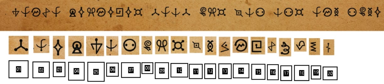 code decipher tool alpha numeric symbol