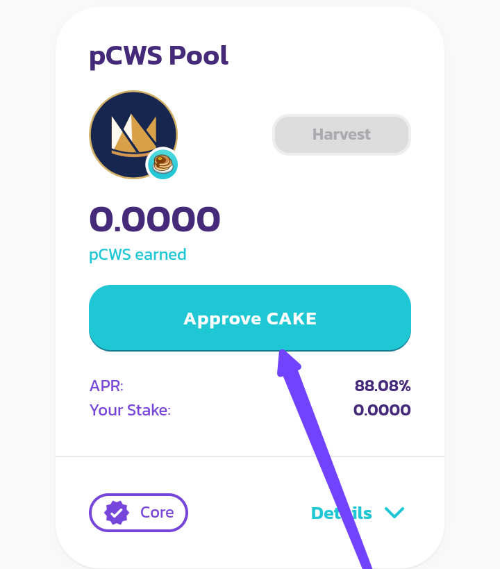 STEP BY STEP GUIDE HOW TO STAKE CAKE TO Earn pCWS by Promzyelisha Medium