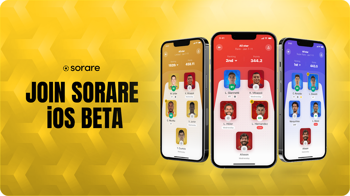 Sorare Community Update: Mobile App Beta | by Sorare | Sorare | Medium