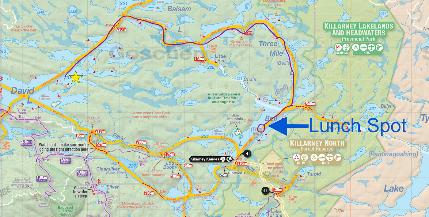 Killarney Canoe Routes Map Killarney Canoe Trip. I Love Killarney And Coming Back To… | By Michelle  Cordy | Medium