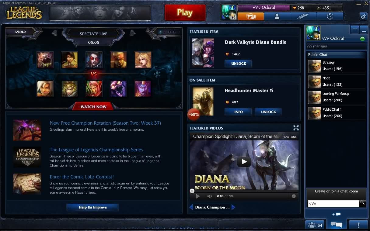 League of Legends Client Redesign by BP Medium