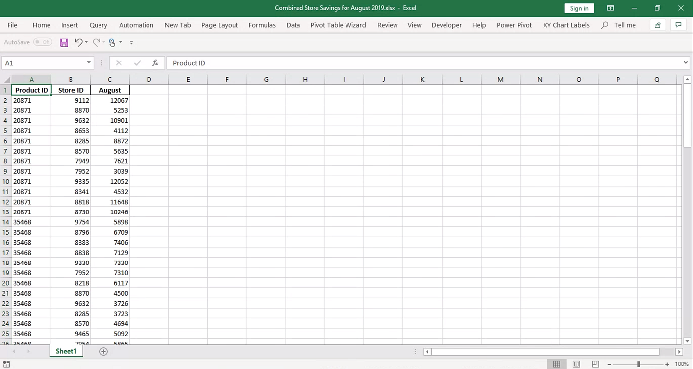 How to move data from one Excel file to another using Python | by Todd Q  Brannon | The Startup | Medium