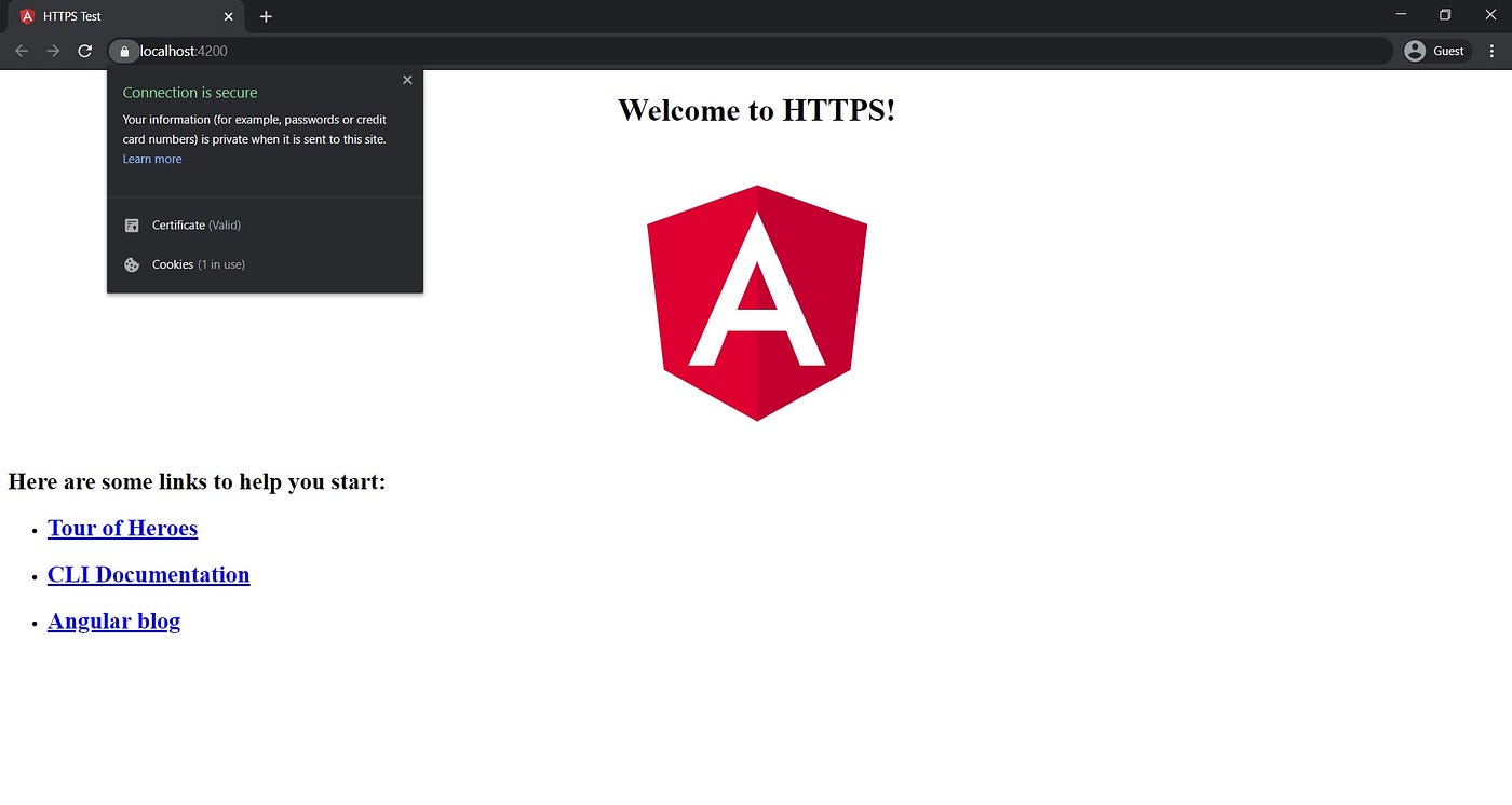 Using HTTPS for Local Development for React, Angular, and Node | by Dulanka  Karunasena | Bits and Pieces