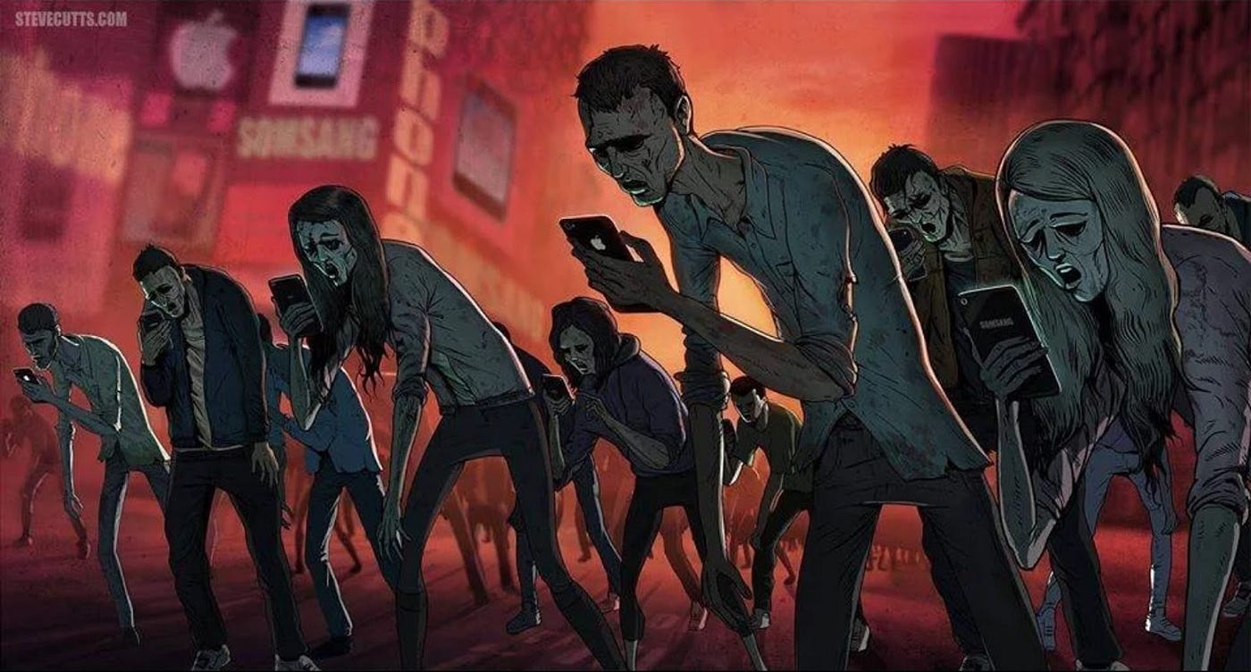 Happiness, capitalism and the idiotization of society as a strategy of  domination — Steve Cutts | by David Alayón | Future Today | Medium