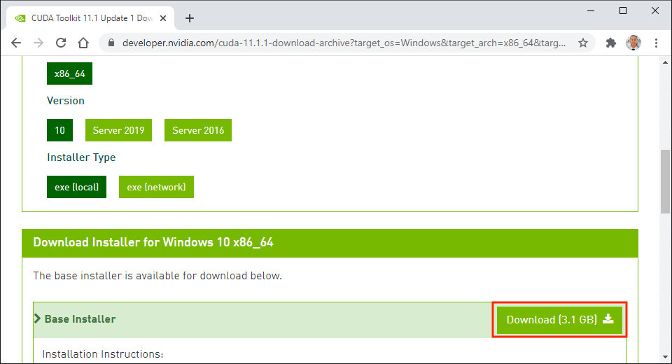 cuda windows 10