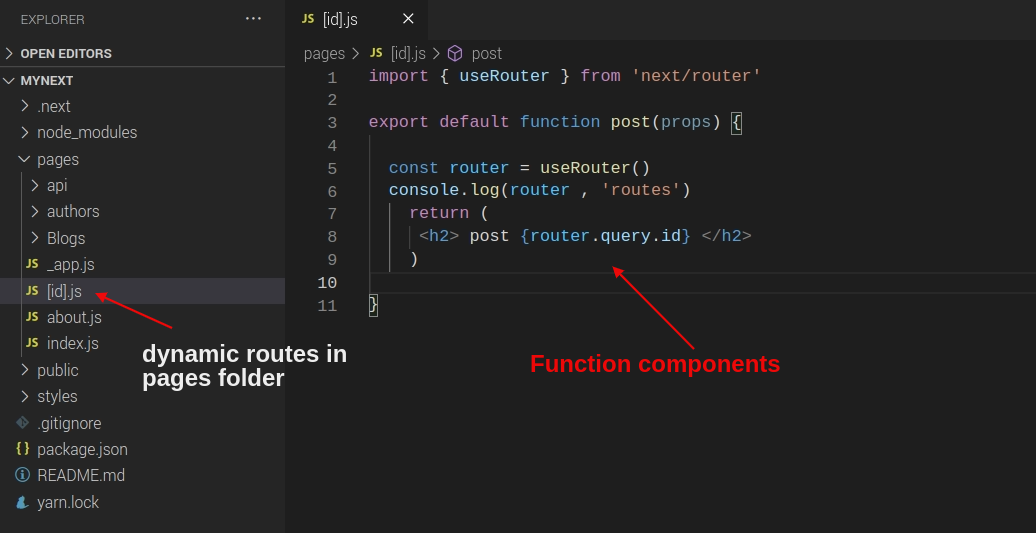 next js page router example