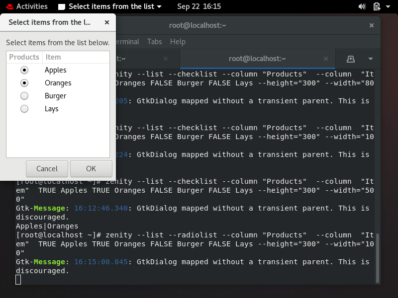 Zenity Code with Sample Output Screenshots | by Abdul Rahman | Medium