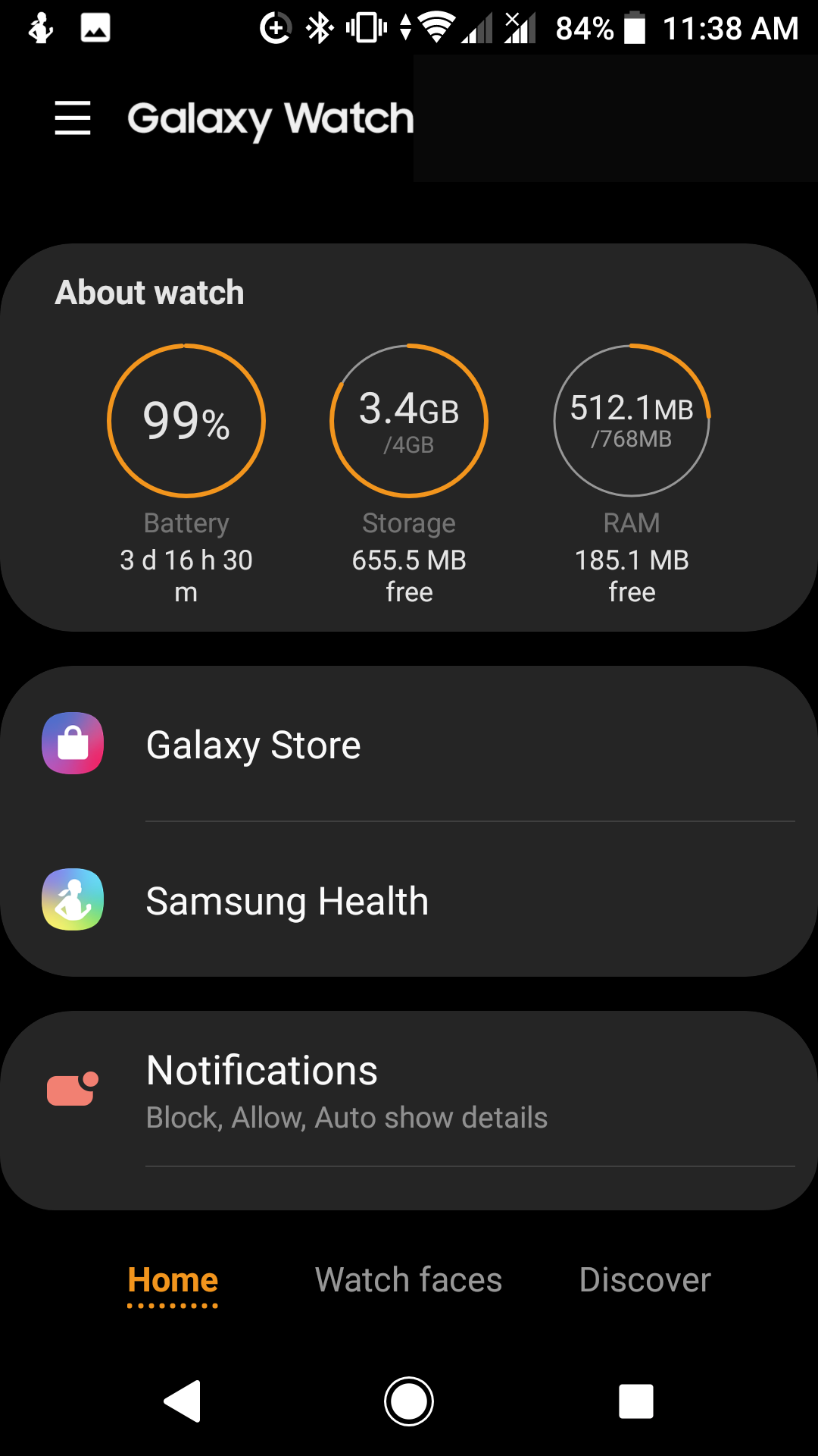 galaxy wearable app