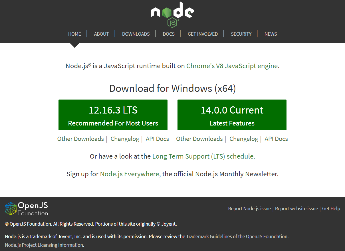 download node.js
