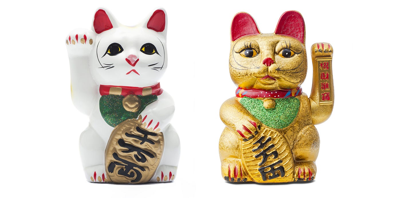 Getting Lucky. A short history of the fortune cat… | by Emily Matchar |  re:form | Medium