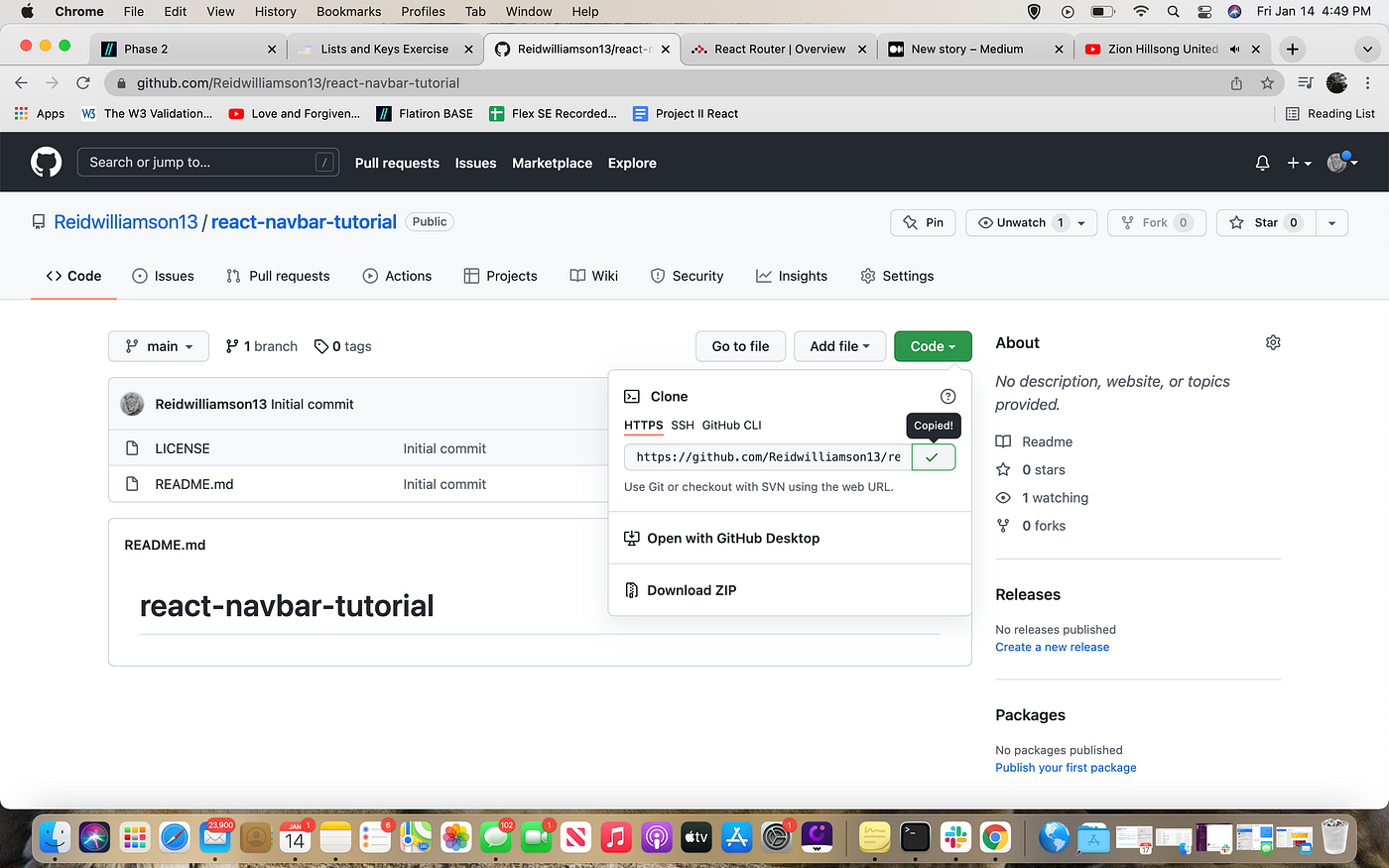 Create a nav bar with React Routers | by Reid Williamson | Medium