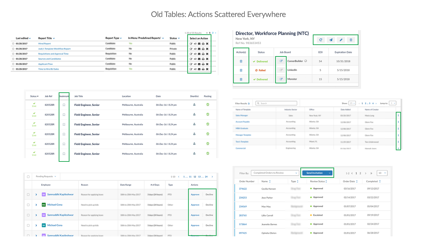 Designing Tables for Reusability. Written by Ada Rafalowicz and Havana… | by  Havana Nguyen | UX Collective