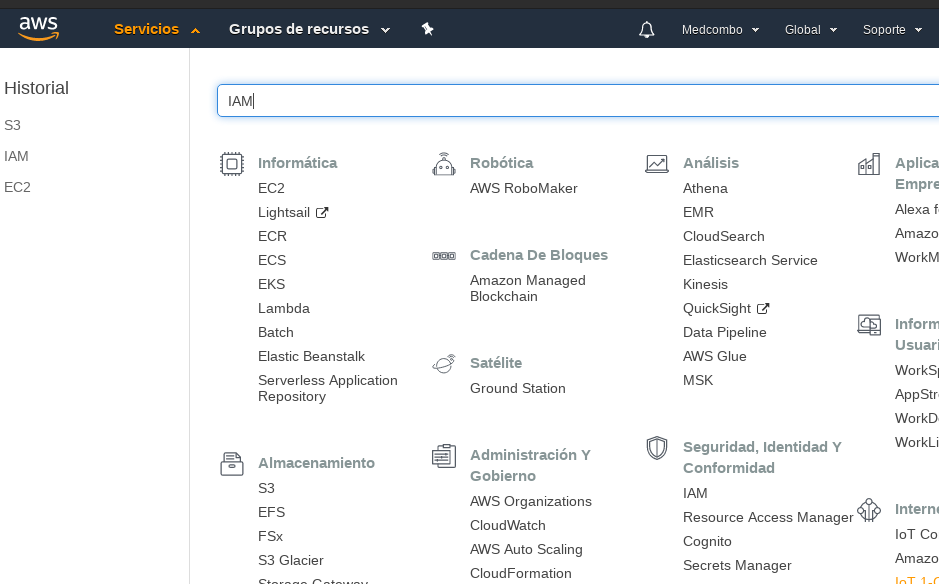 Integrar django con Amazon S3. Primero creamos el bucket en amazon S3
