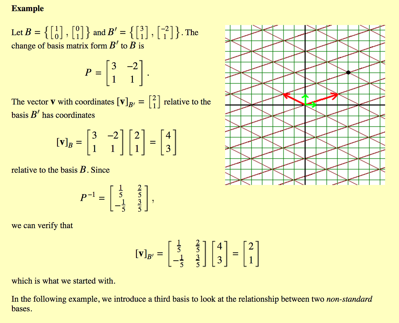 Naive Classification using Matrix Dot Product / Change of Basis with