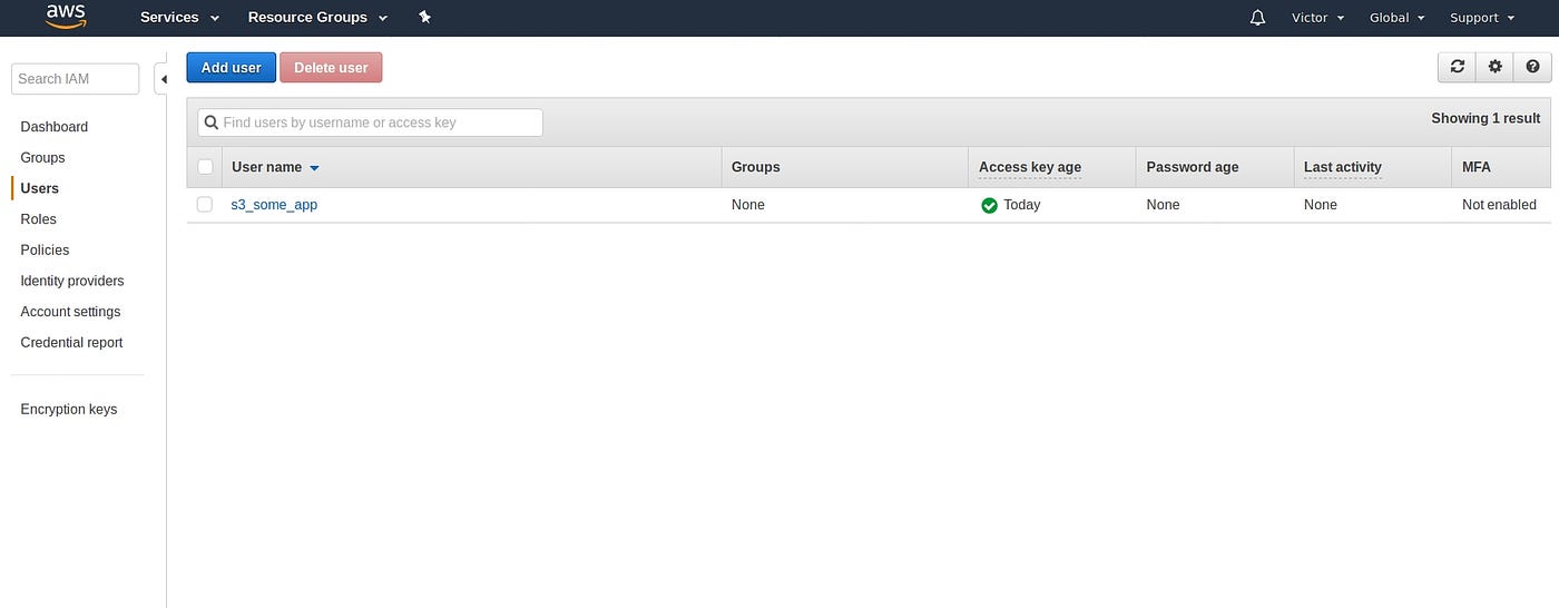 How to create AWS restricted credentials (example for s3) by Victor